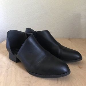 Unrated Black Bootie Mules